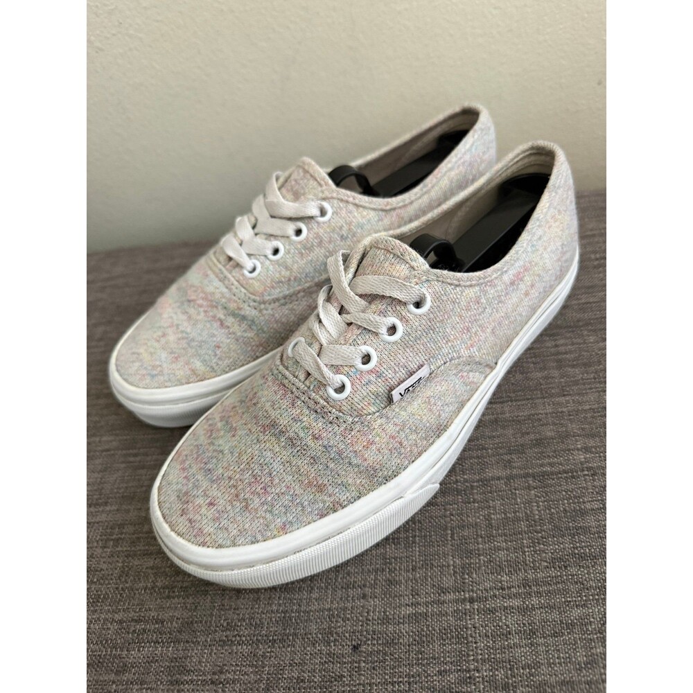 Women’s Vans Speckled Rainbow Knit Lace-Up Sneakers Size US 7.5